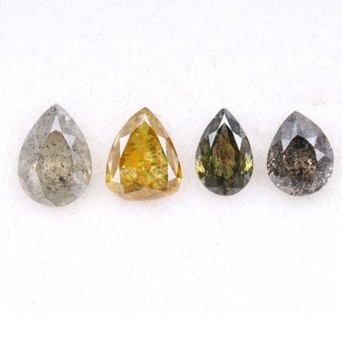 1.20 CT Natural Fancy Loose Earth Mined Pear Cut Diamonds