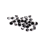 0.34 CT, 1.3 MM Enhanced Black Color Round Brilliant Cut Natural Loose Diamond