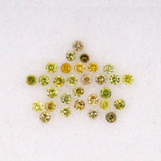 Natural fancy colored Round brilliant Cut Diamond