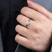 Flower Cluster Diamond Ring For Engagement & Wedding