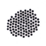 1.08 CT,1.3 MM Enhanced Black Color Round Brilliant Cut Diamond Natural Loose Diamond