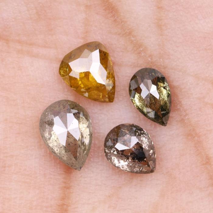 1.20 CT Natural Fancy Loose Earth Mined Pear Cut Diamonds