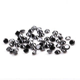 0.43 CT, 1.2 MM Enhanced Black Color Diamond Round Brilliant Cut Natural Loose Diamond