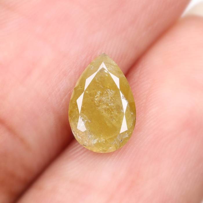 1.33 CT Natural Loose Pear Cut Diamond For Engagement Ring & Wedding Ring