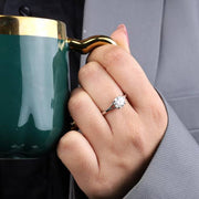 Split Shank Diamond Ring Round Lab Diamond Solitaire Ring