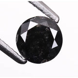 0.66 CT, 5.2 MM Natural Black Round Brilliant Cut Diamond Natural Loose Diamond