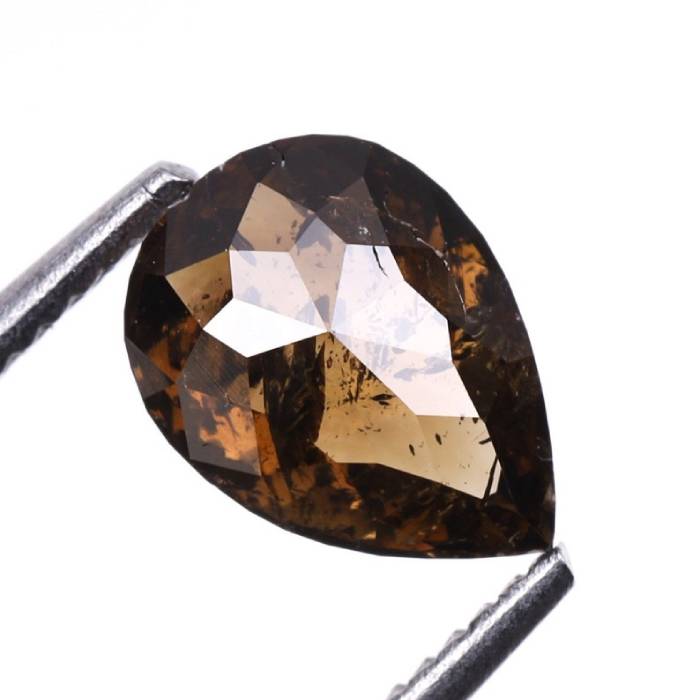 Natural Brown Pear Cut 0.55 CT, 6.1x4.5mm Loose Earth Mined Diamond
