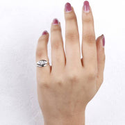 East West Marquise Diamond Bezel Set Engagement & Wedding Ring