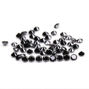 0.43 CT, 1.2 MM Enhanced Black Color Diamond Round Brilliant Cut Natural Loose Diamond