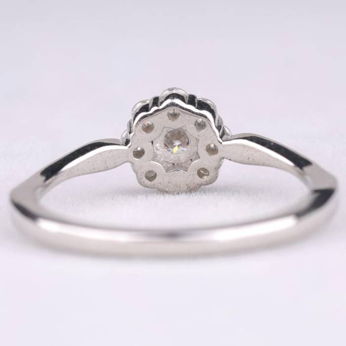 Flower Cluster Diamond Ring For Engagement & Wedding
