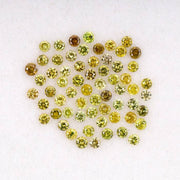 Natural fancy colored Round brilliant Cut Diamond