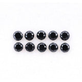 0.38 CT, 2.0 MM Enhanced Black Color Diamond  Round Brilliant Cut Diamond Natural Loose Earth Mined Diamond