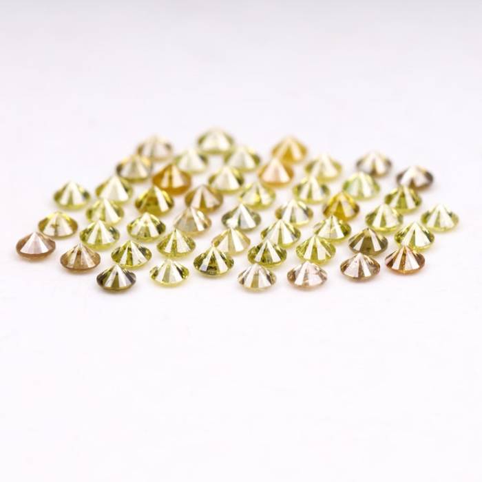 1.35 CT Natural Fancy Round Diamonds 1.8mm Loose Stones 54 PCS