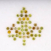 Natural fancy colored Round brilliant Cut Diamond