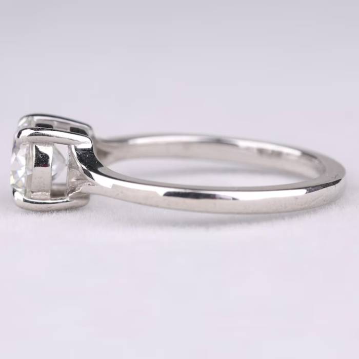 Split Shank Diamond Ring Round Lab Diamond Solitaire Ring