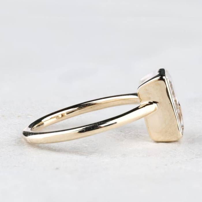 P Initial Ring Letter Ring Initial Diamond Ring Letter Solid Gold Rings Diamond