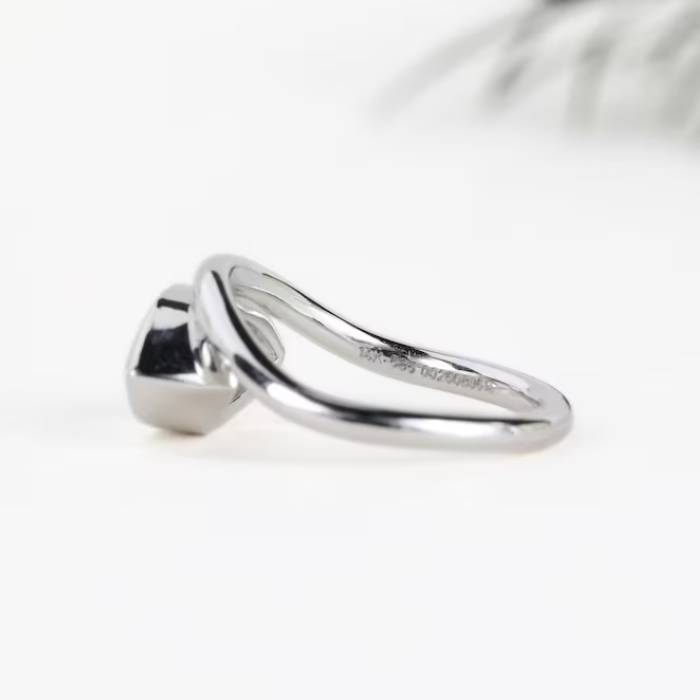 East West Marquise Diamond Bezel Set Engagement & Wedding Ring