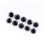 0.38 CT, 2.0 MM Enhanced Black Color Diamond  Round Brilliant Cut Diamond Natural Loose Earth Mined Diamond