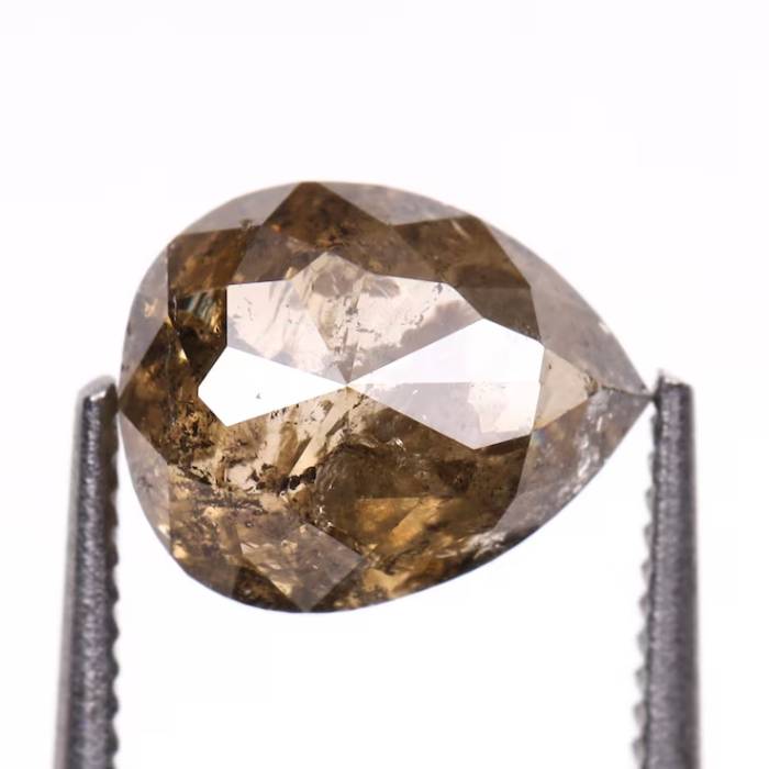 1.16 CT Natural Brown Pear Cut Diamond For Engagement Ring & Wedding Ring