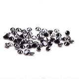 0.43 CT, 1.2 MM Enhanced Black Color Diamond Round Brilliant Cut Natural Loose Diamond