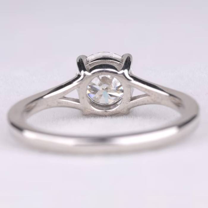 Split Shank Diamond Ring Round Lab Diamond Solitaire Ring