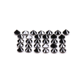 0.34 CT, 1.3 MM Enhanced Black Color Round Brilliant Cut Natural Loose Diamond