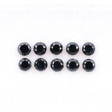 0.38 CT, 2.0 MM Enhanced Black Color Diamond  Round Brilliant Cut Diamond Natural Loose Earth Mined Diamond