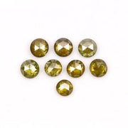 Natural Yellow Round Rose Cut Diamond
