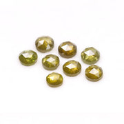 Natural Yellow Round Rose Cut Diamond