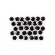 0.34 CT, 1.3 MM Enhanced Black Color Round Brilliant Cut Natural Loose Diamond