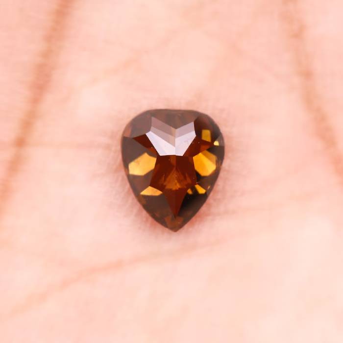 0.54 CT Natural Brown Pear Cut Loose Earth Mined Diamond For Engagement Ring & Wedding Ring
