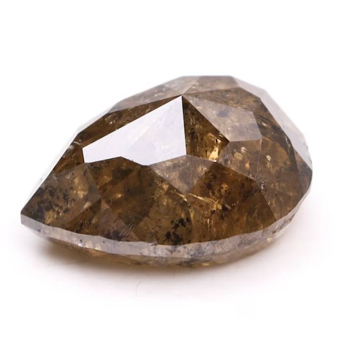 1.16 CT Natural Brown Pear Cut Diamond For Engagement Ring & Wedding Ring
