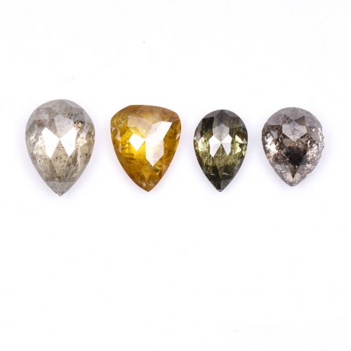 1.20 CT Natural Fancy Loose Earth Mined Pear Cut Diamonds