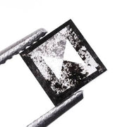 Salt And Pepper Princess Cut Diamond