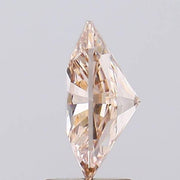 2.90 CT, 10.5 X 7.0 MM Cushion Cut Diamond Juxtaposition Cut Champagne Diamond