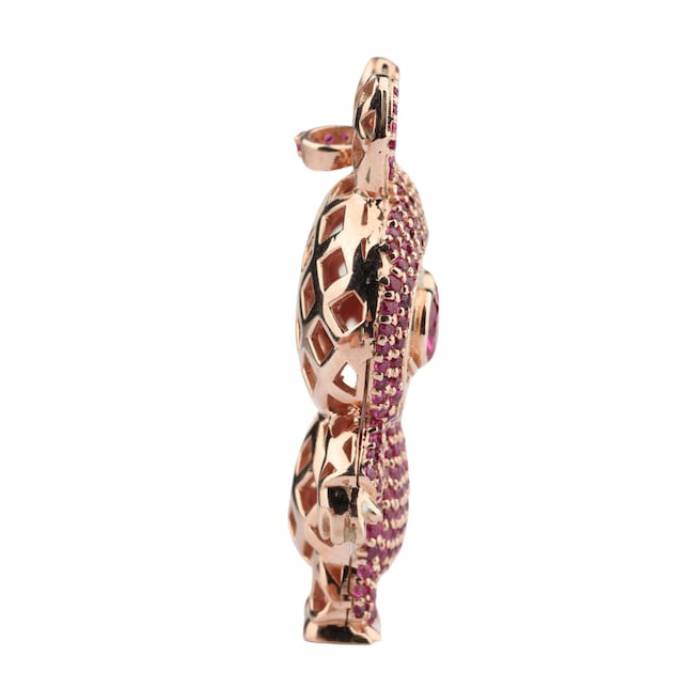 Labubu Pendant Pink Diamond Labubu Doll Pendant Labubu Inspired CZ Micro Pave Pendant Labubu Monster Pendant