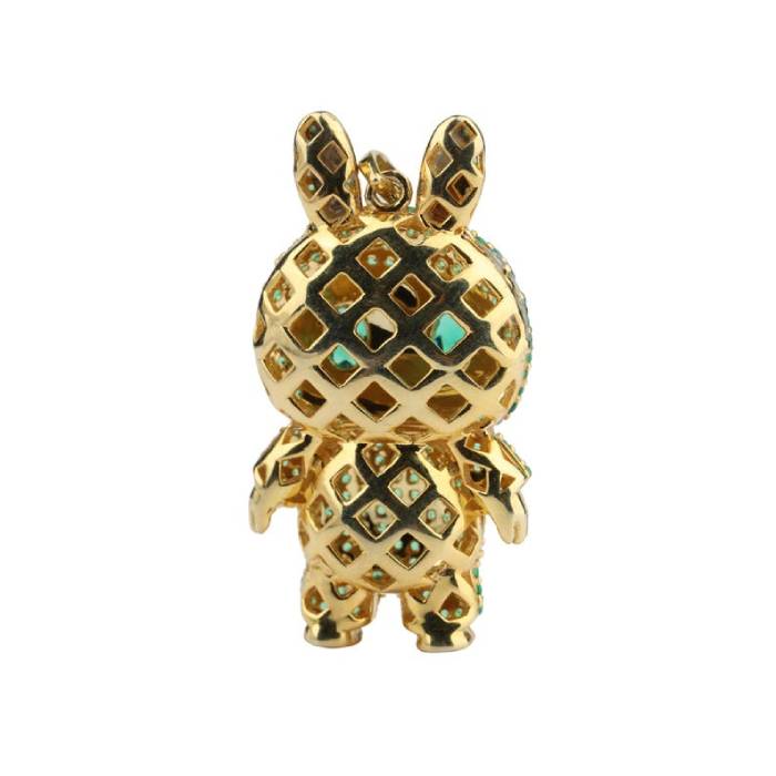 Labubu Pendant Green Diamond