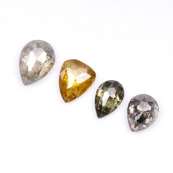 1.20 CT Natural Fancy Loose Earth Mined Pear Cut Diamonds