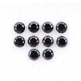 0.38 CT, 2.0 MM Enhanced Black Color Diamond  Round Brilliant Cut Diamond Natural Loose Earth Mined Diamond
