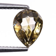 0.34 CT Natural Yellow Coloured Loose Earth Mine Pear Cut Diamond