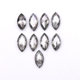 0.58 CT, 4.0 x 2.0 mm Salt and Pepper Marquise Cut Diamonds