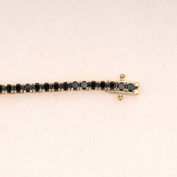 Ombre Diamond Minimalist Gold Tennis Bracelet
