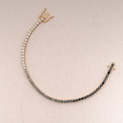 Ombre Diamond Minimalist Gold Tennis Bracelet