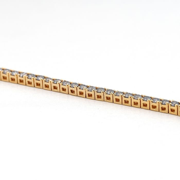 Ombre Diamond Minimalist Gold Tennis Bracelet