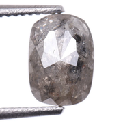 Oval Cut Salt and Pepper Natural Loose Diamond