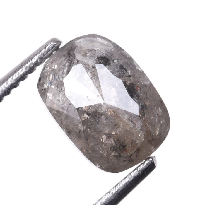 Oval Cut Salt and Pepper Natural Loose Diamond
