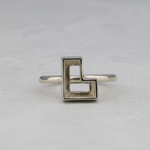 L letter semi-mount ring