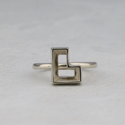 L letter semi-mount ring