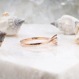 Round Rose Cut Salt and Pepper Lab Diamond Ring