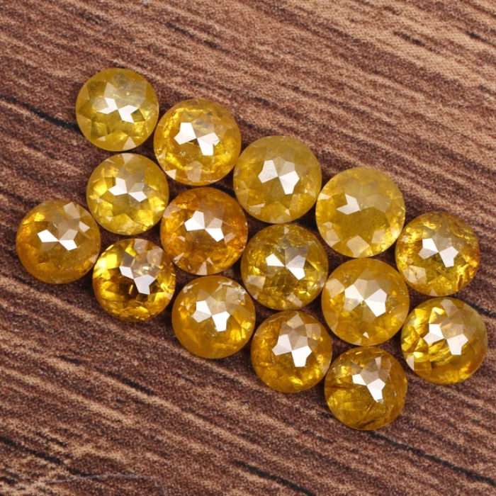 Round Rose Cut Loose Natural Earth Mined Diamond